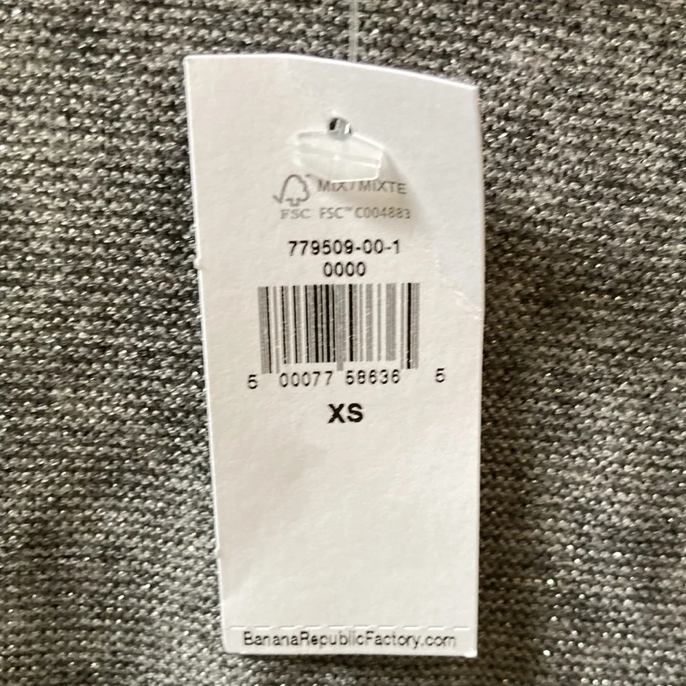 Banana Republic sparkly grey long sleeve top - Picture 5 of 5